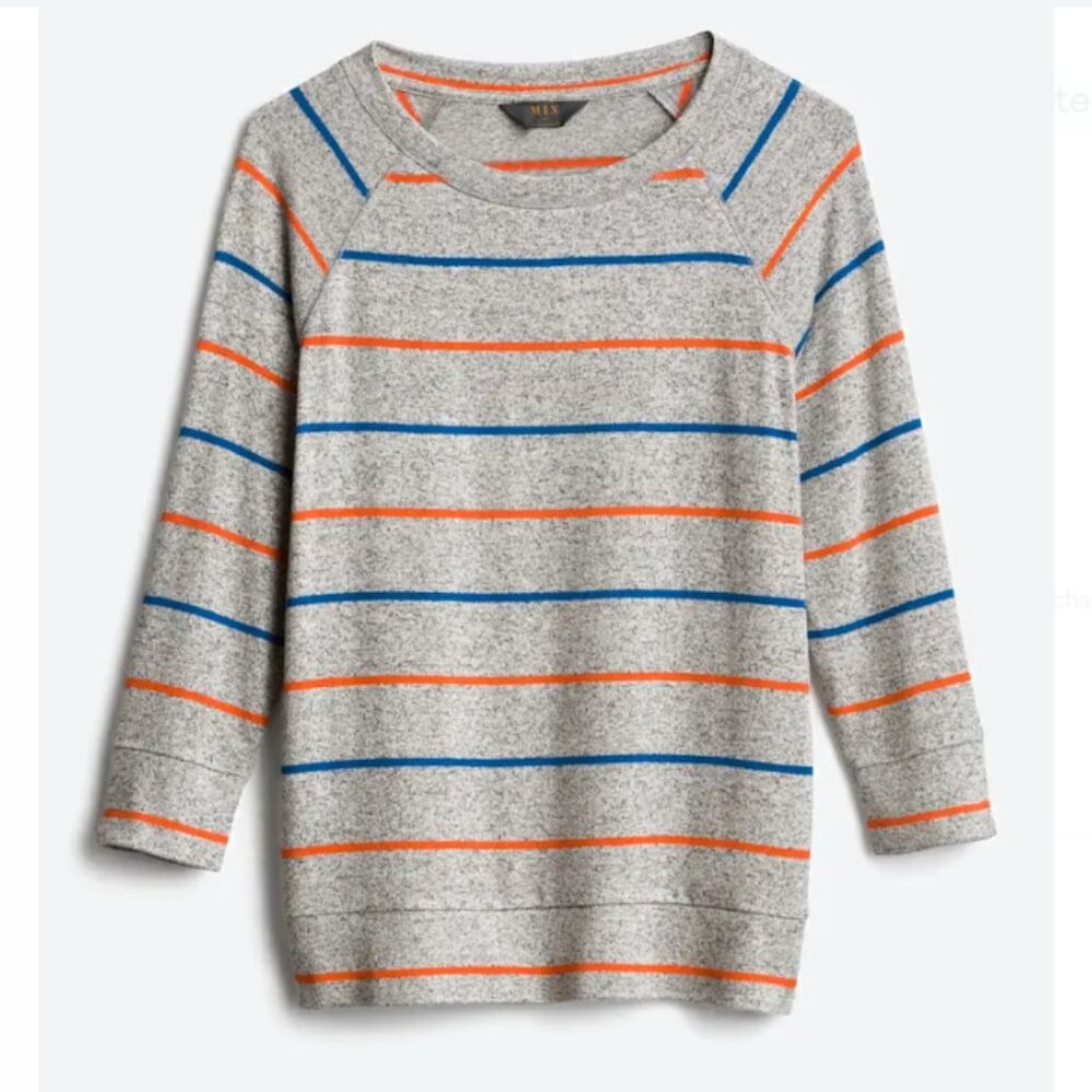 MIX BY 41 HAWTHORN Arnold Three Quarter Sleeve Raglan Knit Top